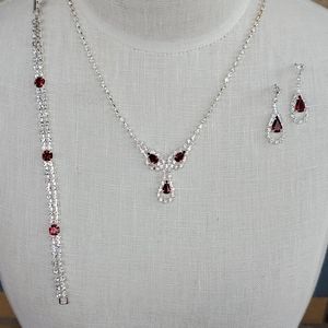 CHARLESTONE BUNDLE AUSTRIAN CRYSTAL & SILVER 3PCS